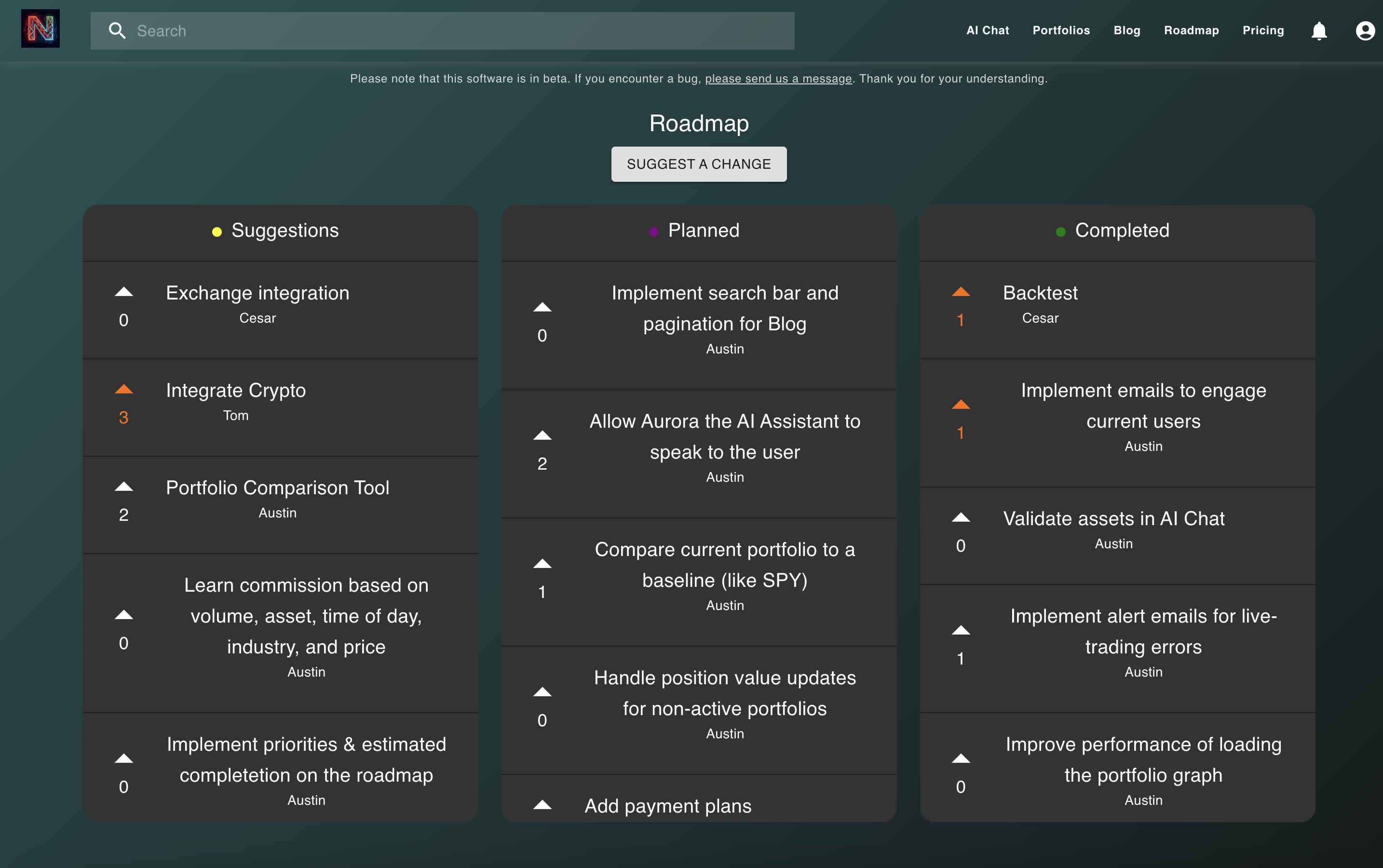 NexusTrade Roadmap